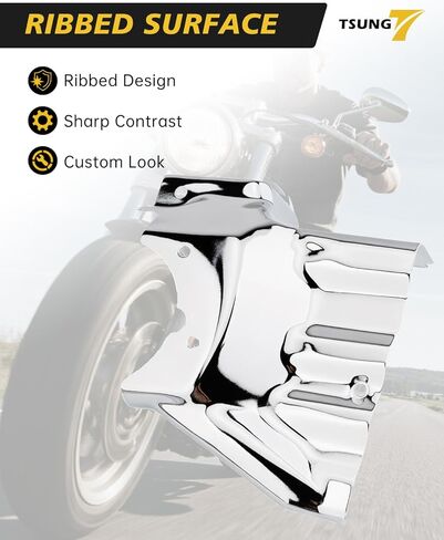 غطاء واجهة نقل محرك TSUNG Chrome مناسب لموديلات Softail 2007-2017 (كروم) in Kuwait