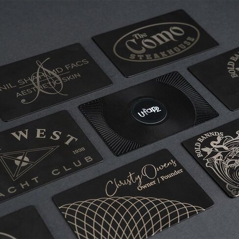 Customizable Metal NFC Digital Business Card - Share & Exchange NFC Technology - Compatible with iPhone & Android- No Monthly Fees- Custom Laser Engraved in Saudi Arabia