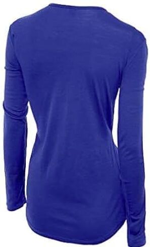 100% Australian Merino Wool Women's Long Sleeve Top |Crew Neck Shirt | Lightweight | Moisture Wicking | Base Layer (Navy, Large) in Saudi Arabia