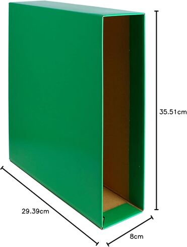 17171451 Pack of 12 Grafcolor File Cases, Red, A4, Spine 80 mm in Saudi Arabia