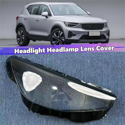 Car Headlight Cover Headlight Shell Transparent Lampshade Headlight Cover Lens for Volvo XC40 2023 2024 2025(Right) in Saudi Arabia