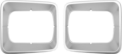 Headlight Bezel Painted with Defrost Compatible with Freightliner 95-05 FL50, 91-04 FL60, 91-05 FL70, 91-05 FL80, and 94-03 FL106, OE Replace 06-20017-000 (A Pair) in Saudi Arabia