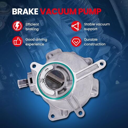 MOCA Brake Vacuum Pump Fits for 05-08 for Audi A4 B7 L4 2.0L Sedan & 06-08 for Audi A4 Quattro B7 L4 2.0L Sedan & 07-08 for Volkswagen GTI 5K L4 2.0L & 06-08 for Volkswagen Passat 3C L4 2.0L Sedan in Saudi Arabia