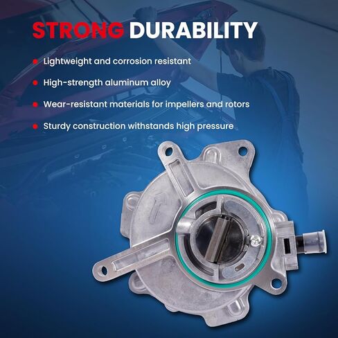 MOCA Brake Vacuum Pump Fits for 05-08 for Audi A4 B7 L4 2.0L Sedan & 06-08 for Audi A4 Quattro B7 L4 2.0L Sedan & 07-08 for Volkswagen GTI 5K L4 2.0L & 06-08 for Volkswagen Passat 3C L4 2.0L Sedan in Saudi Arabia