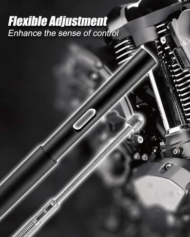 Aluminum+Stainless steel Clutch Cable Extender Fit for Harley Touring Models 2021-2023 Softails 2018-2023 Dynas 2021-2023 Replace 25660 4021-732, 4inch Motorcycle Handlebar Clutch Cable Replacement in Saudi Arabia