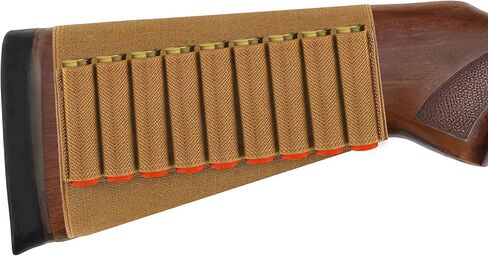 Coolrunner 9 Round Rifle Buttstock Shell for .270, .30-30, .30-06, .45, 0.30in to 0.50in Ammo Shotgun Holder for Hunting in Saudi Arabia