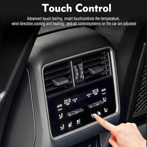 Yosoo Rear AC Control Panel, Independent Temperature Control Switch for Vehicle, Air Conditioning Unit with Front and Rear Air Synchronized Adjustment in Saudi Arabia