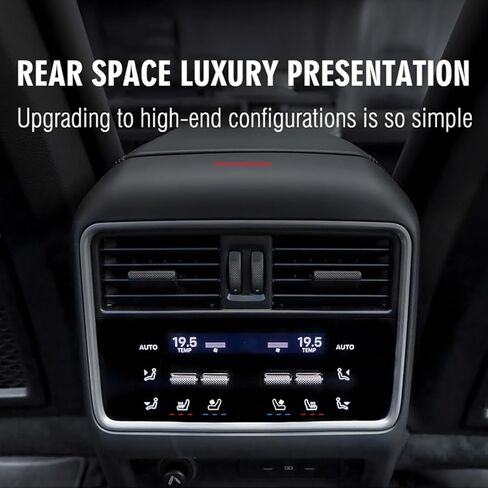 Yosoo Rear AC Control Panel, Independent Temperature Control Switch for Vehicle, Air Conditioning Unit with Front and Rear Air Synchronized Adjustment in Saudi Arabia
