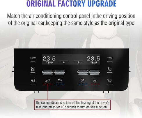 Yosoo Rear AC Control Panel, Independent Temperature Control Switch for Vehicle, Air Conditioning Unit with Front and Rear Air Synchronized Adjustment in Saudi Arabia