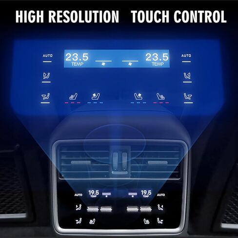 Yosoo Rear AC Control Panel, Independent Temperature Control Switch for Vehicle, Air Conditioning Unit with Front and Rear Air Synchronized Adjustment in Saudi Arabia