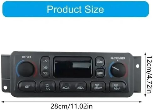 09352181 Climate Control Panel Air Conditioning Switches Compatible For C5 1997-2004 in Saudi Arabia