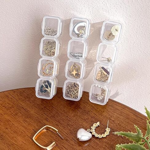 56Grids Adjustable Plastic Jewelry Box Clear DIY Bead Container Transparent Partitioned Storage Boxes in Saudi Arabia