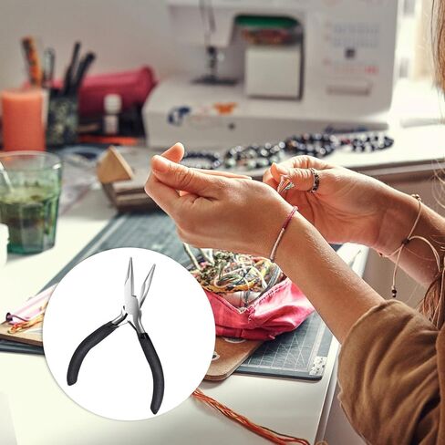 1pc multifunctional mini pliers with round nose, DIY handmade beaded jewelry pliers, handmade pliers, tiger pliers for jewelry bead repair products, DIY Wallet Making in Saudi Arabia