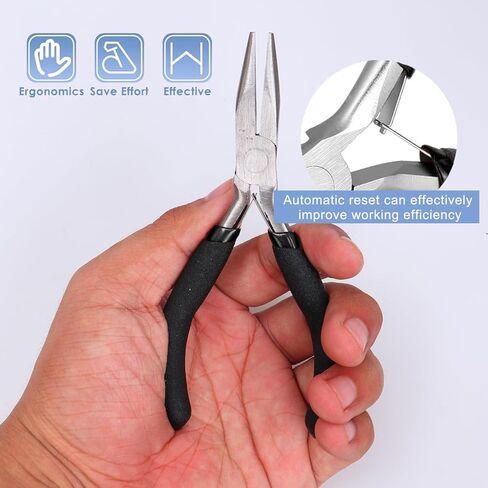 1pc multifunctional mini pliers with round nose, DIY handmade beaded jewelry pliers, handmade pliers, tiger pliers for jewelry bead repair products, DIY Wallet Making in Saudi Arabia