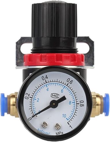 1pc 1/4" Thread BSPT Pneumatic Air Compressor Pressure Regulator Reduction Valve 4MM 6MM 8MM 10MM 12MM Connector Fittings AR2000(12MM) in Saudi Arabia