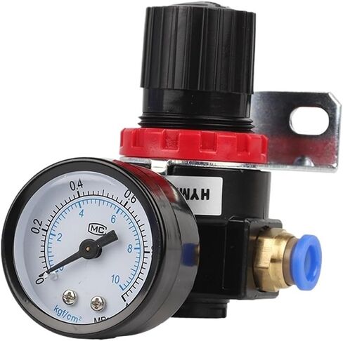 1pc 1/4" Thread BSPT Pneumatic Air Compressor Pressure Regulator Reduction Valve 4MM 6MM 8MM 10MM 12MM Connector Fittings AR2000(12MM) in Saudi Arabia