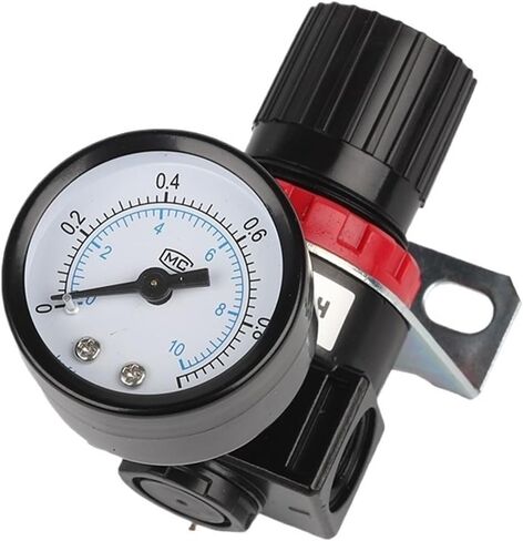 1pc 1/4" Thread BSPT Pneumatic Air Compressor Pressure Regulator Reduction Valve 4MM 6MM 8MM 10MM 12MM Connector Fittings AR2000(12MM) in Saudi Arabia