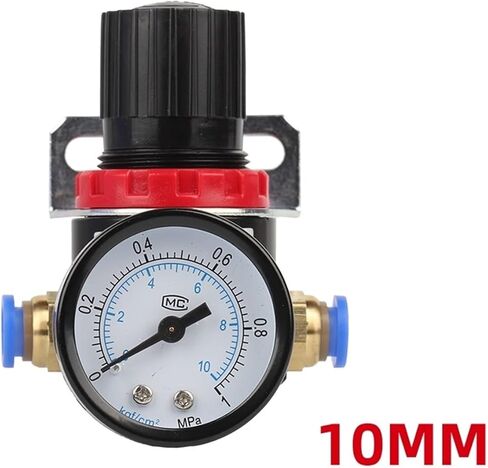 1pc 1/4" Thread BSPT Pneumatic Air Compressor Pressure Regulator Reduction Valve 4MM 6MM 8MM 10MM 12MM Connector Fittings AR2000(12MM) in Saudi Arabia
