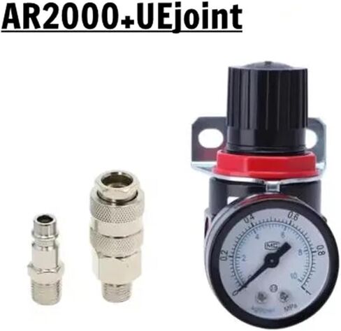 1 قطعة AR2000 1/4 "الموضوع BSPT هوائي ضاغط الهواء منظم الضغط صمام تخفيض 4 مللي متر 6 مللي متر 8 مللي متر 10 مللي متر 12 مللي متر تركيبات موصل (AR2000 واط BT 6 مللي متر) in Kuwait
