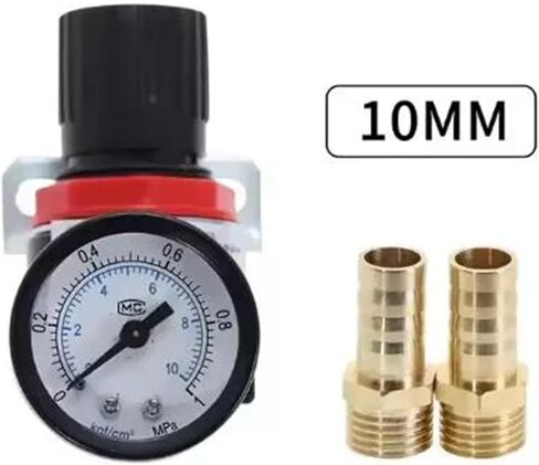 1 قطعة AR2000 1/4 "الموضوع BSPT هوائي ضاغط الهواء منظم الضغط صمام تخفيض 4 مللي متر 6 مللي متر 8 مللي متر 10 مللي متر 12 مللي متر تركيبات موصل (AR2000 واط BT 6 مللي متر) in Kuwait
