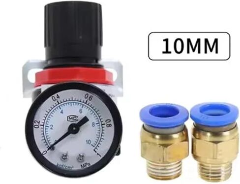 1 قطعة AR2000 1/4 "الموضوع BSPT هوائي ضاغط الهواء منظم الضغط صمام تخفيض 4 مللي متر 6 مللي متر 8 مللي متر 10 مللي متر 12 مللي متر تركيبات موصل (AR2000 واط BT 6 مللي متر) in Kuwait