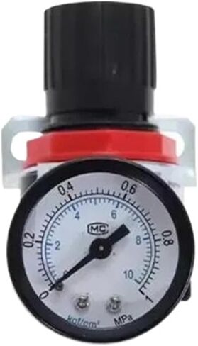 1pc AR2000 1/4" Thread BSPT Pneumatic Air Compressor Pressure Regulator Reduction Valve 4MM 6MM 8MM 10MM 12MM Connector Fittings(AR2000 w BT 6mm) in Saudi Arabia