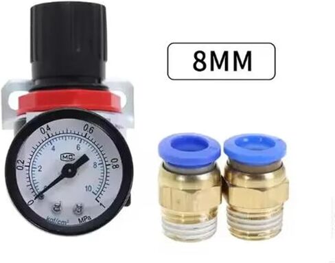 1 قطعة AR2000 1/4 "الموضوع BSPT هوائي ضاغط الهواء منظم الضغط صمام تخفيض 4 مللي متر 6 مللي متر 8 مللي متر 10 مللي متر 12 مللي متر تركيبات موصل (AR2000 واط BT 6 مللي متر) in Kuwait