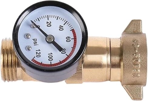 1pcs J0PC Brass Water Pressure Regulator Suitable For Rvs Caravans Trailers 3/4 Inch Leadfree Protective Pipeline with Instruments in Saudi Arabia