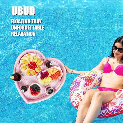 صينية عائمة لحمام السباحة، صينية حمام سباحة عائمة، صينية عائمة - طاولة حمام سباحة عائمة، مثالية للأطعمة والمشروبات - طاولة عائمة لحمام السباحة - صينية طعام عائمة أساسية لأنشطة حمام السباحة (بيضاوية كبيرة) in Kuwait
