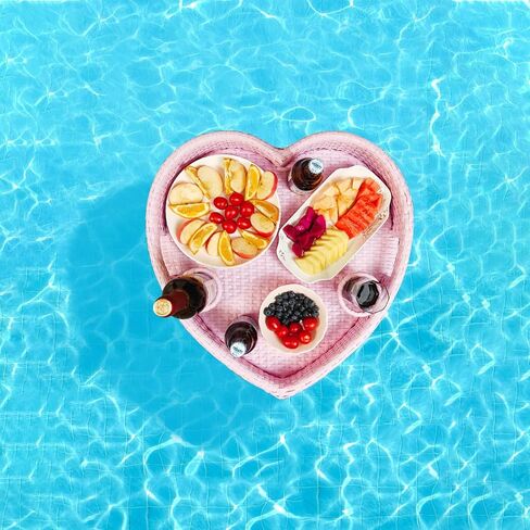 صينية عائمة لحمام السباحة، صينية حمام سباحة عائمة، صينية عائمة - طاولة حمام سباحة عائمة، مثالية للأطعمة والمشروبات - طاولة عائمة لحمام السباحة - صينية طعام عائمة أساسية لأنشطة حمام السباحة (بيضاوية كبيرة) in Kuwait