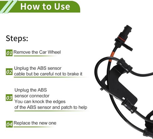 ABS عجلة السرعة الاستشعار الخلفي الأيمن ABS الاستشعار نظام الفرامل المضادة للانغلاق الاستشعار رقم 599302T700/25A5117 لكيا أوبتيما 2013-2015 in Kuwait