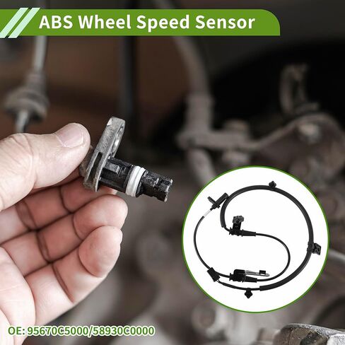ABS عجلة السرعة الاستشعار الجبهة اليسرى ABS الاستشعار نظام الفرامل المضادة للانغلاق الاستشعار رقم 95670C5000/58930C0000 لكيا سورينتو 2015-2016 in Kuwait