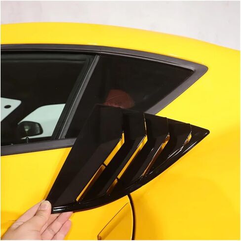 2PCS Car Rear Window Triangle Exterior ABS Shutter Deflector Decoration Modified Accessrories Compatible for Toyota GR Supra A90 2019-22(Matte Black) in Saudi Arabia