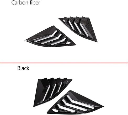 2PCS Car Rear Window Triangle Exterior ABS Shutter Deflector Decoration Modified Accessrories Compatible for Toyota GR Supra A90 2019-22(Matte Black) in Saudi Arabia