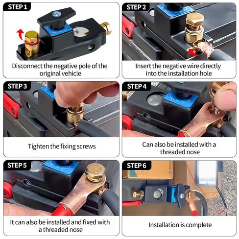 Battery Disconnect Switch 3pack, 12/24V Smart Car Battery Disconnect Isolator, Battery Shut Off Switch for Car, RV and Boat in Saudi Arabia