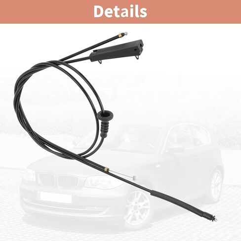 2 قطعة رقم 51237184603/51237201904 كابل تحرير قفل غطاء محرك السيارة لسيارات BMW 1 Series E81 E82 E87 E88 116d 116i 118d 118i 120d 120i استبدال غطاء مزلاج سلك مجتذب in Kuwait