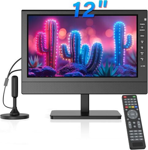 14 Inch Small Smart TV HD 720P LED, Compact Flat Screen Smart TV with Built-in Speakers, Digital ATSC Tuner,HDMI/USB/AV Inputs,Small Smart tv for Kitchen,Bedroom,RV,Camper,Camping in Saudi Arabia