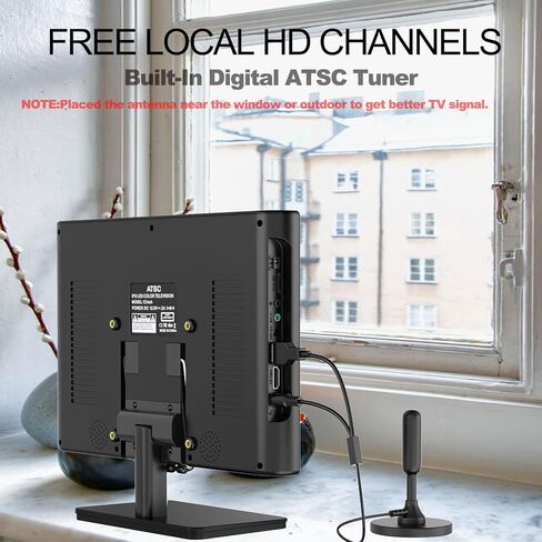 14 Inch Small Smart TV HD 720P LED, Compact Flat Screen Smart TV with Built-in Speakers, Digital ATSC Tuner,HDMI/USB/AV Inputs,Small Smart tv for Kitchen,Bedroom,RV,Camper,Camping in Saudi Arabia