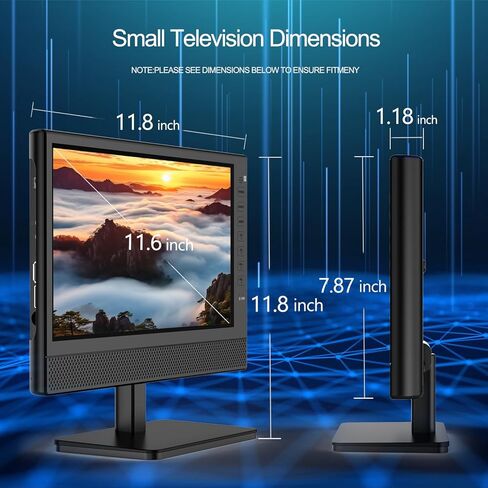 14 Inch Small Smart TV HD 720P LED, Compact Flat Screen Smart TV with Built-in Speakers, Digital ATSC Tuner,HDMI/USB/AV Inputs,Small Smart tv for Kitchen,Bedroom,RV,Camper,Camping in Saudi Arabia