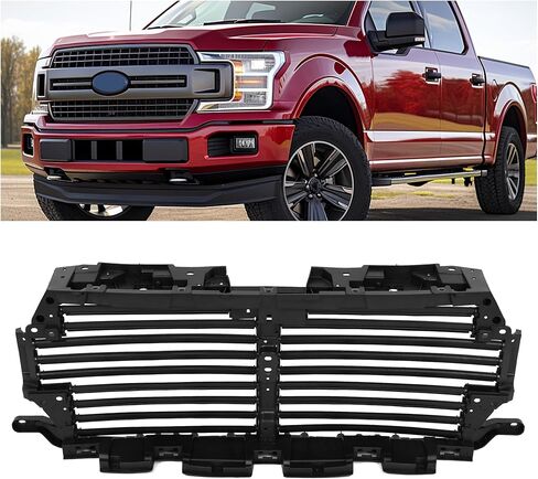 KUAFU مصراع الشبكة الأمامية النشطة متوافق مع 2018-2020 Ford F-150 استبدال JL3Z-8475-D JL3Z8475D مصراع الهواء العلوي لشبكة المبرد in Saudi Arabia