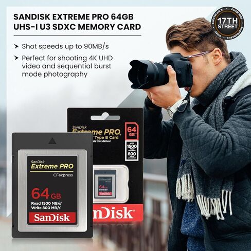 Westcott FJ200 Round Head Pocket Strobe Light with 64GB Memory Card for 4K Video and Westcott ProGrip2 Ergonomic Handheld Mount for Photographers Bundle Set (WES-4740) in Saudi Arabia