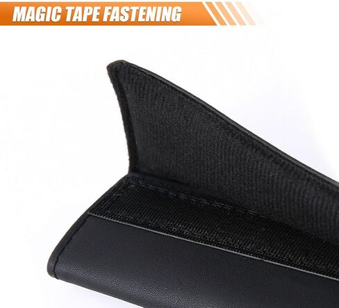 Car Inside Door Handle Protector, Leather Car Grab Handle Cover, Anti-Scratch Cover for Auto Inner Front Rear Door Pull Handle, Universal Vehicle Interior Decoration Accessory (Black) in Saudi Arabia