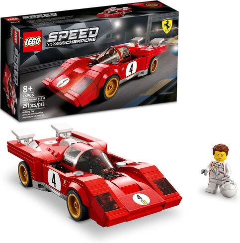 LEGO Speed Champions 1970 Ferrari 512 M 76906 Building Set - Sports Red Race Car Toy, Collectible Model Building Set with Racing Driver Minifigure, Gift for Grandchildren, Boys, Girls and Kids Ages 8+ in Saudi Arabia