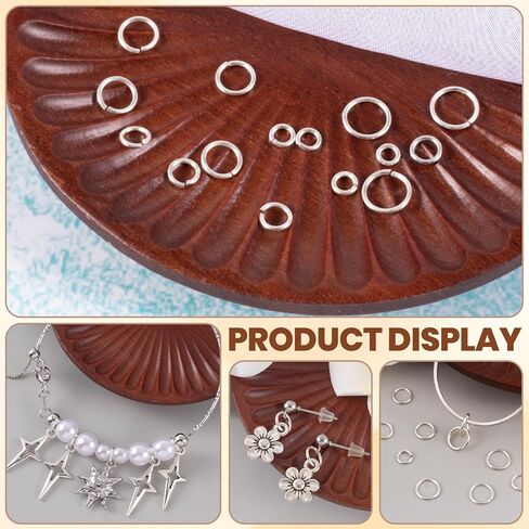 8pcs 925 Sterling Silver Split Jump Ring, 3/4/5/6mm Small Necklace Jewelry Clasp, Open Connector Closures for Key Rings Bracelet Earring Charm in Kuwait