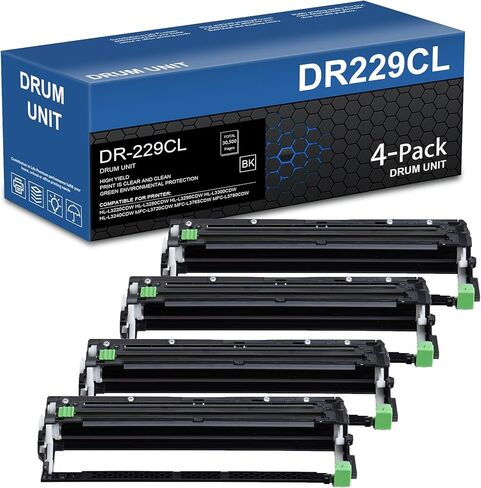DR229CL Drum Unit Replacement for Brother 4-Pack DR-229CL DR229 Drum for HL-L3220CDW HL-L3280CDW HL-L3295CDW MFC-L3720CDW MFC-L3765CDW MFC-L3780CDW Printer (Not Toner) in Saudi Arabia