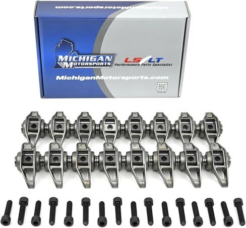 Michigan Motorsports LS7 Rocker Arms With Bronze Bushing Trunnion Upgrade Installed 7.0L 427 Z06 Z28 in Saudi Arabia