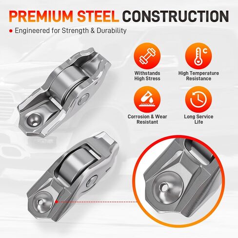 8 قطع F8AZ-6564-AA مجموعة أذرع الروك والصمامات متوافقة مع محركات Ford F150 Mustang Expedition E350 Lincoln Mercury 1992-2019 4.6L 5.4L 6.8L، استبدال # JB-2271 F6AZ-6564-AA F2AZ-6564-A MR-929 in Kuwait