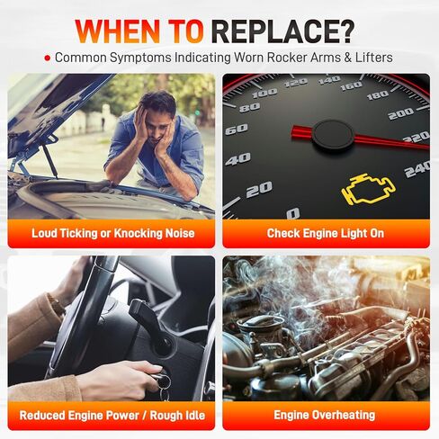 8 قطع F8AZ-6564-AA مجموعة أذرع الروك والصمامات متوافقة مع محركات Ford F150 Mustang Expedition E350 Lincoln Mercury 1992-2019 4.6L 5.4L 6.8L، استبدال # JB-2271 F6AZ-6564-AA F2AZ-6564-A MR-929 in Kuwait