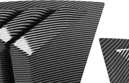 Pair of Rear Window Louver Covers, Glossy Black ABS Side Window Shutters for Alfa Romeo Giulia 2016-2024 (Carbon Fiber Style) in Saudi Arabia