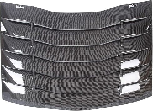 غطاء فتحة النافذة الخلفية ECOTRIC متوافق مع 2011-2023 دودج تشارجر SXT/GT/RT/RT Scat Pack/Scat Pack Widebody/SRT Hellcat غطاء الزجاج الأمامي ظل الشمس تنفيس ألياف الكربون الطباعة in Saudi Arabia